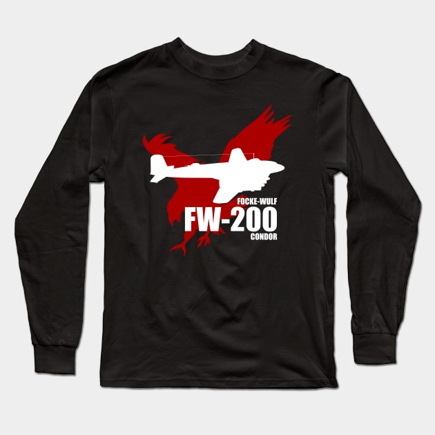 Focke-Wulf FW 200 Condor Long Sleeve T-Shirt by TCP